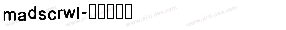 madscrwl字体转换