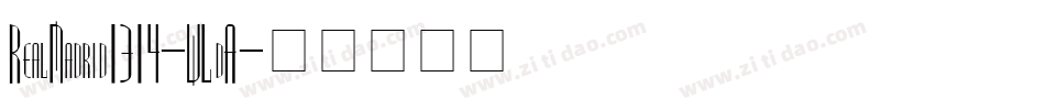 RealMadrid1314-WLdA字体转换
