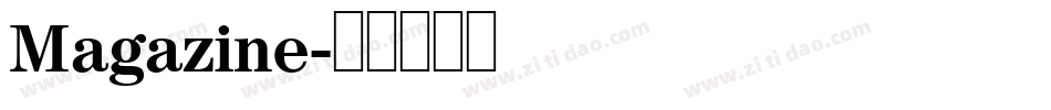Magazine字体转换