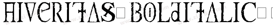 AIVeritas-BoldItalic字体转换