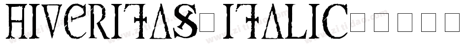 AIVeritas-Italic字体转换