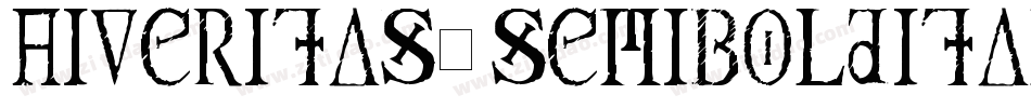 AIVeritas-SemiBoldItalic字体转换