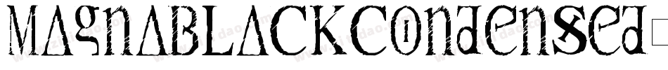 MagnaBlackCondensed-1GDWL字体转换