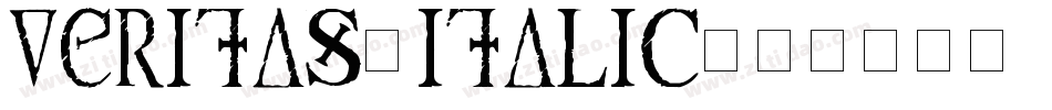 Veritas-Italic字体转换