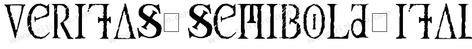 Veritas-SemiBold-Italic字体转换