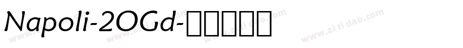 Napoli-2OGd字体转换