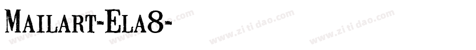 Mailart-Ela8字体转换