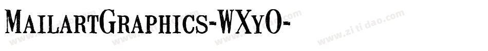 MailartGraphics-WXyO字体转换