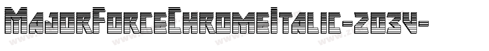 MajorForceChromeItalic-2o3v字体转换