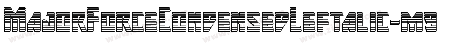 MajorForceCondensedLeftalic-m9VP字体转换