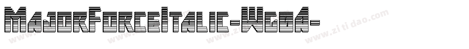 MajorForceItalic-Wg0A字体转换