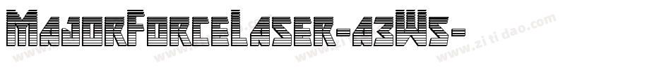 MajorForceLaser-a3W5字体转换 MajorForceLaser-a3W5字体转换