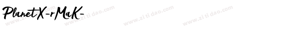 PlanetX-rMaK字体转换