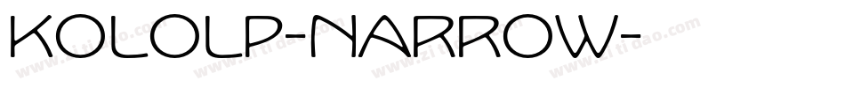 KoloLP-Narrow字体转换