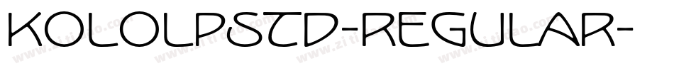 KoloLPStd-Regular字体转换