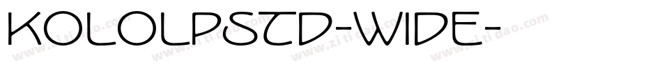 KoloLPStd-Wide字体转换