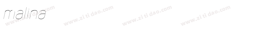 malina字体字体转换