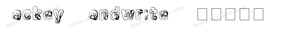 Jackey_Handwrite02字体转换