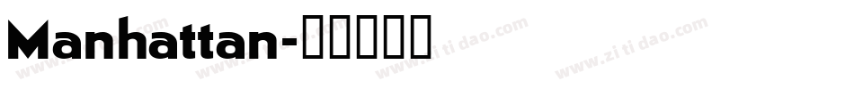 Manhattan字体转换