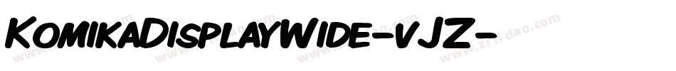 KomikaDisplayWide-vJZ字体转换