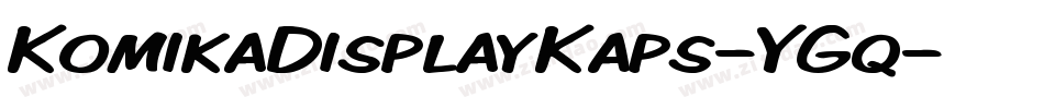 KomikaDisplayKaps-YGq字体转换