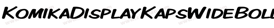 KomikaDisplayKapsWideBold-K8W字体转换
