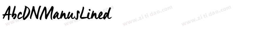 AbcDNManusLined字体转换