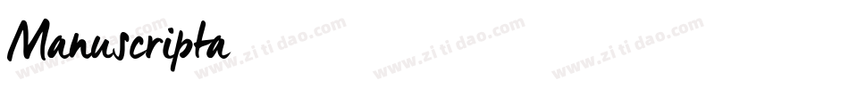 Manuscripta字体转换