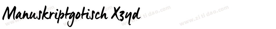 Manuskriptgotisch-X3yd字体转换