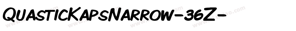 QuasticKapsNarrow-36Z字体转换