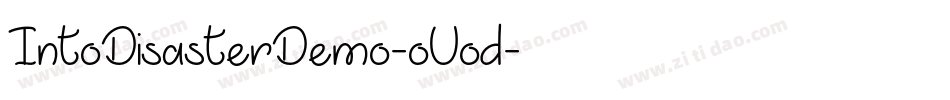 IntoDisasterDemo-oVod字体转换