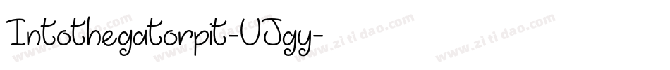 Intothegatorpit-VJgy字体转换