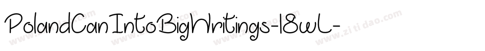 PolandCanIntoBigWritings-18wL字体转换