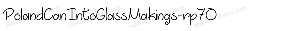 PolandCanIntoGlassMakings-rp7O字体转换