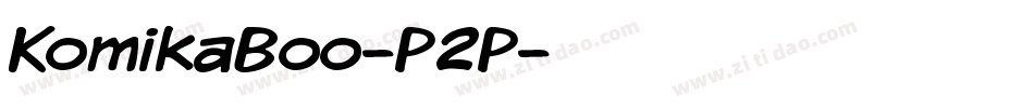 KomikaBoo-P2P字体转换