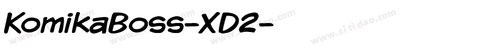 KomikaBoss-XD2字体转换