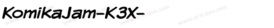 KomikaJam-K3X字体转换