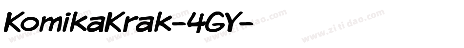 KomikaKrak-4GY字体转换