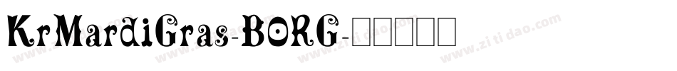 KrMardiGras-B0RG字体转换