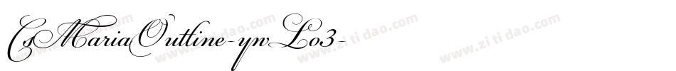 CsMariaOutline-ywLo3字体转换
