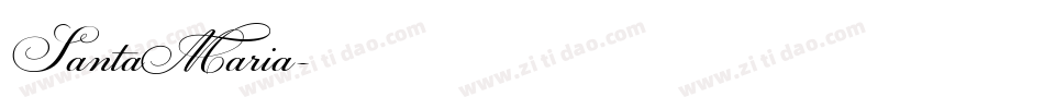 SantaMaria字体转换
