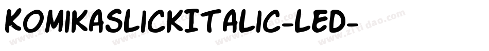 KomikaSlickItalic-lED字体转换