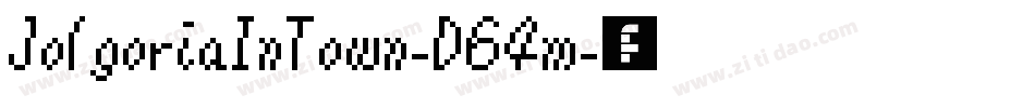 JolgoriaInTown-D64m字体转换