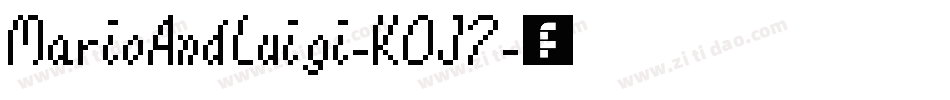 MarioAndLuigi-K0J7字体转换