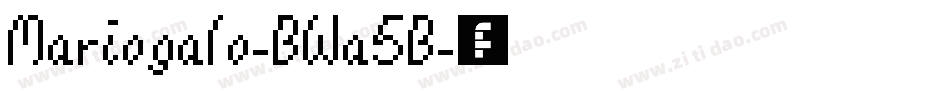 Mariogalo-BWa5B字体转换