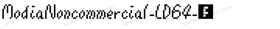 ModiaNoncommercial-LD64字体转换