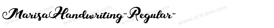 MarisaHandwriting-Regular字体转换