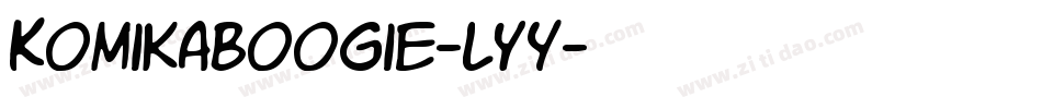 KomikaBoogie-LYy字体转换
