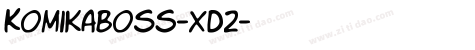 KomikaBoss-XD2字体转换