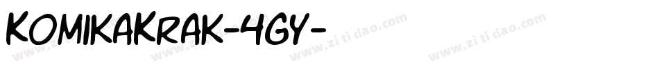 KomikaKrak-4GY字体转换